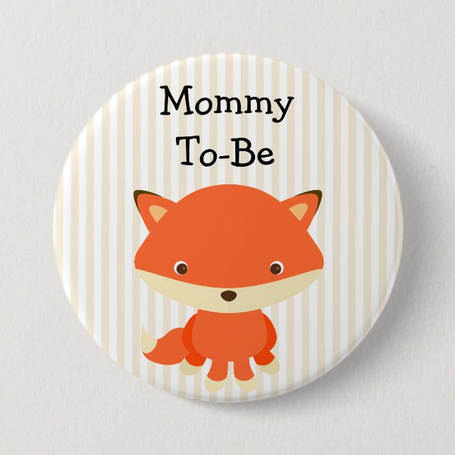 Mommy To Be Button Woodlands Theme (Front)