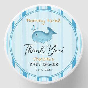 Mommy To Be Cute Whale Baby Shower Mini Candle Favors