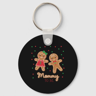 Mommy To Be Gender Reveal Gingerbread T Shirt Keychain