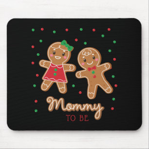 Mommy To Be Gender Reveal Gingerbread T Shirt Mouse Pad