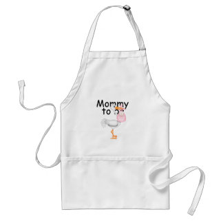 mommy to be. Maternity Stork Adult Apron