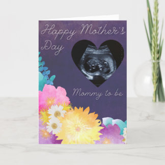 Mommy To Be Mother's Day Photo Card