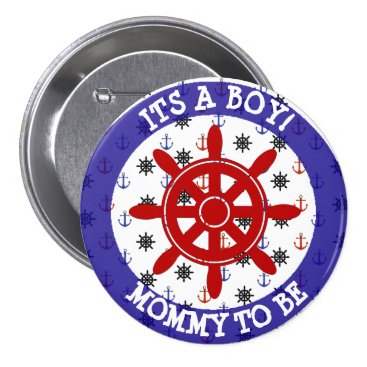 Mommy to be, Nautical Baby Shower button Mommy to be, Nautical Baby Shower button