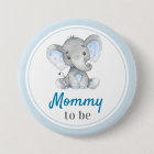 Mommy to be New Mom Baby Boy Shower Elephant Blue