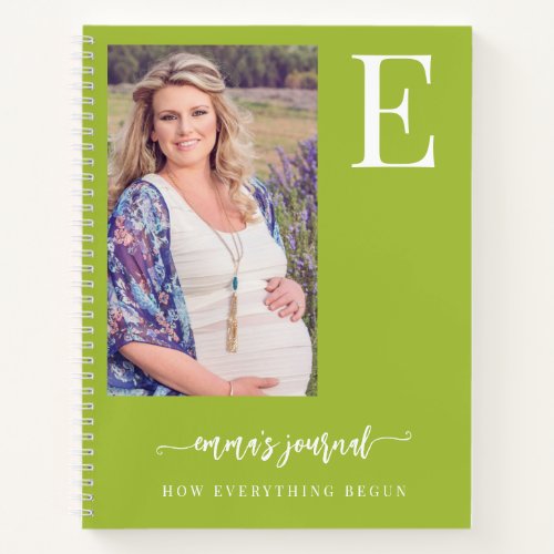 Mommy to be photo personalized pregnancy journal