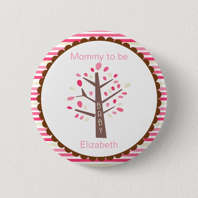 Mommy To Be Tree Button (Front)