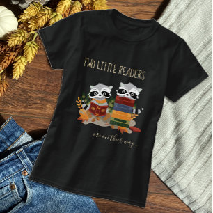 Mommy-to-Be Twin Raccoons Readers T-Shirt