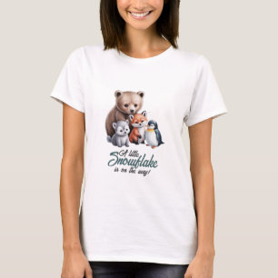 Mommy-to-Be Winter Wildlife T-Shirt