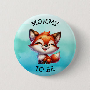 Mommy To Be   Woodland Creatures Baby Shower Button
