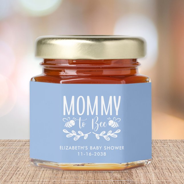 Mommy To Bee Baby Boy Shower Honey Jar Favors (Creator Uploaded)