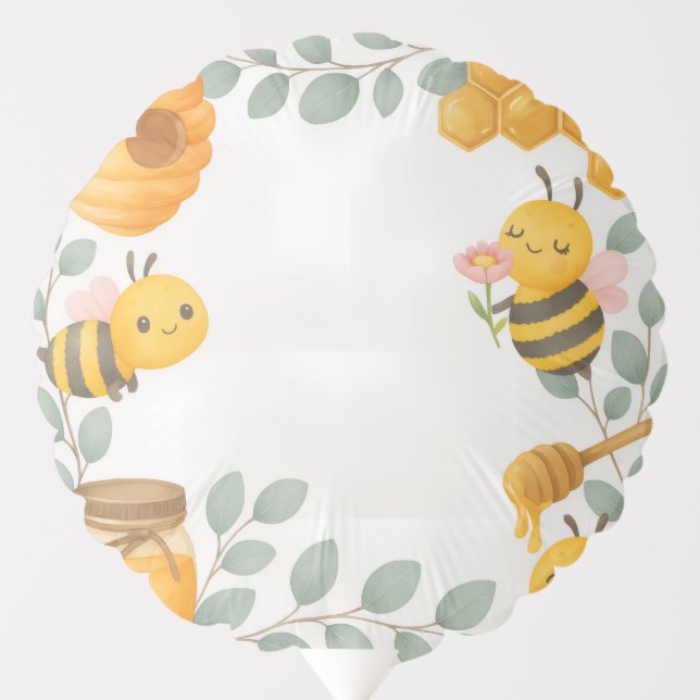 Mommy to Bee Baby Shower Balloon (Front)