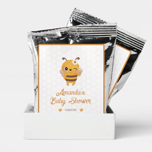 Mommy to Bee Baby Shower Brownie Coffee Drink Mix (Pair)