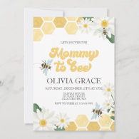Mommy to Bee Baby Shower bumblebee Invitation