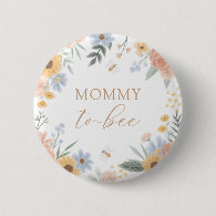 Mommy to Bee Baby Shower Button