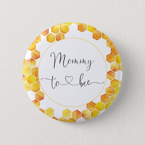 Mommy to Bee Baby Shower Button