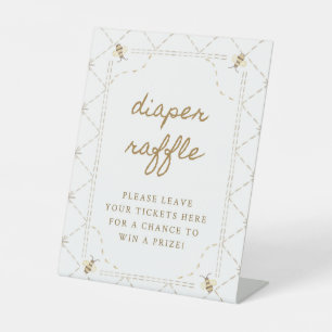 Mommy To Bee Baby Shower Diaper Raffle Sign