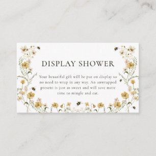 Mommy to Bee Baby Shower Display Shower Card