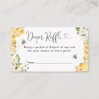 Mommy to Bee Baby Shower Enclosure Card