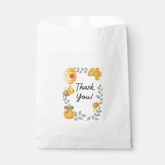 Mommy to Bee Baby Shower Favor Bag (Front)