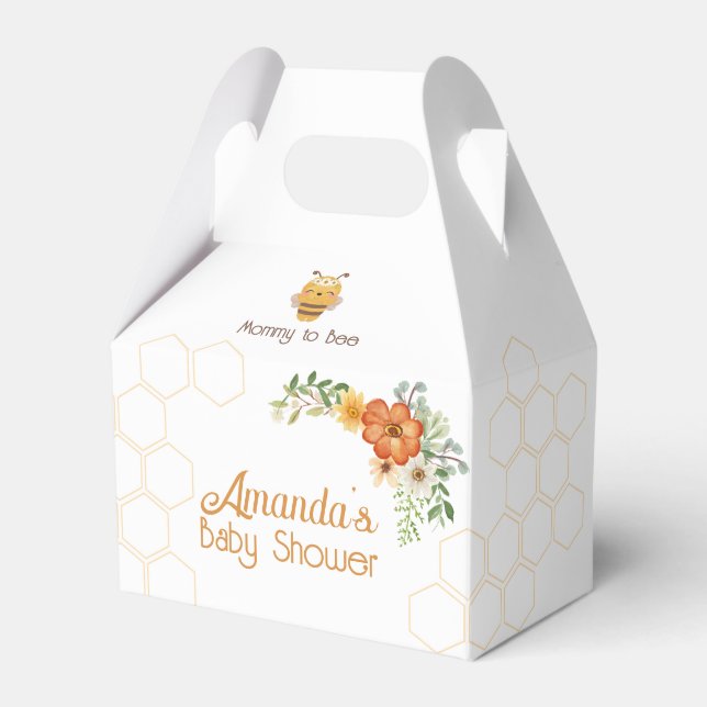 Mommy To Bee Baby Shower Favor Box (Front Side)