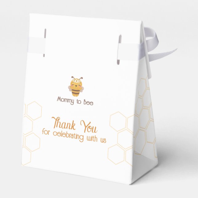 Mommy To Bee Baby Shower Favor Box  (Back Side)