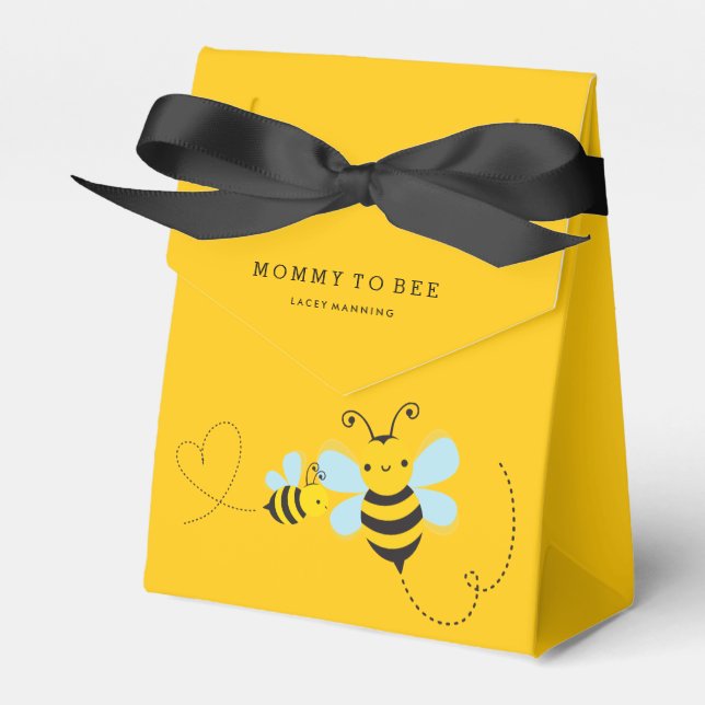 Mommy To Bee Baby Shower favor box (Front Side)