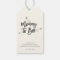 Mommy To Bee Baby Shower Gift Tags