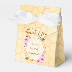 Mommy to Bee Baby shower honeycomb thank you Favor Boxes