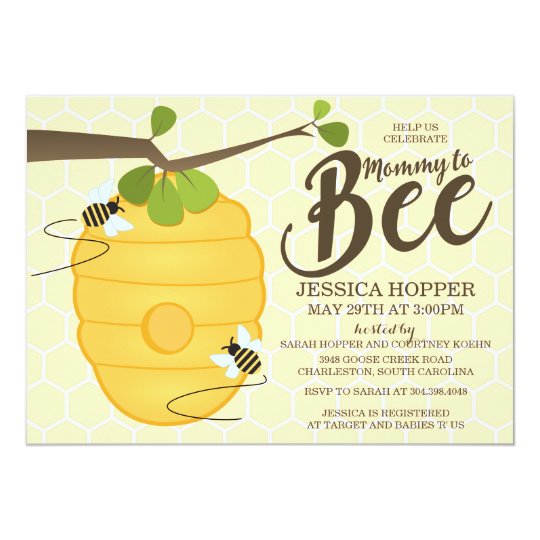 Mommy to Bee Baby Shower Invitation | Zazzle.com