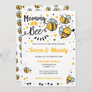 Mommy to Bee Baby Shower Invitation