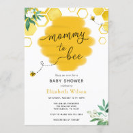 Mommy to Bee Baby Shower Invitation