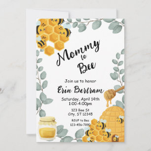 Mommy to Bee baby shower Invitation