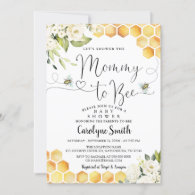 Mommy to Bee Baby Shower Invitation