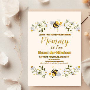 Mommy to bee baby shower invitation