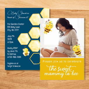 Mommy To Bee Baby Shower Invitation