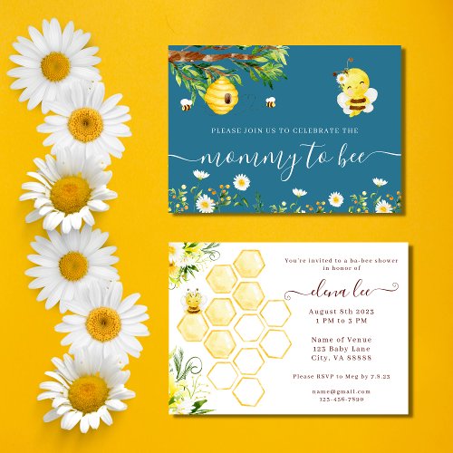 Mommy to Bee Baby Shower Invitation 
