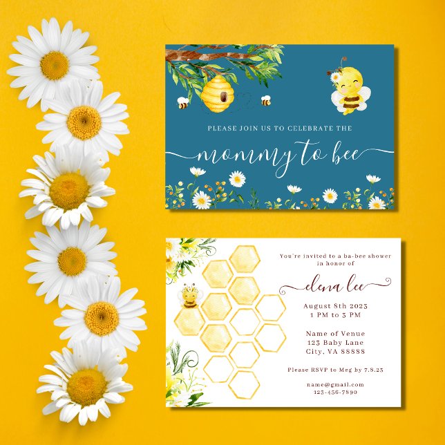 Mommy to Bee Baby Shower Invitation  (Creator Uploaded)