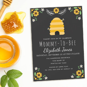 Mommy To Bee Baby Shower Invitation