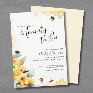 Mommy To BEE Baby Shower Invitation