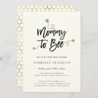 Mommy To Bee Baby Shower Invitation