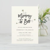 Mommy To Bee Baby Shower Invitation (Standing Front)