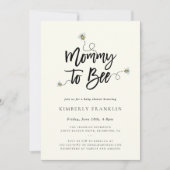 Mommy To Bee Baby Shower Invitation (Front)