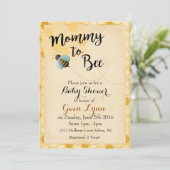 Mommy to Bee Baby Shower Invitation (Standing Front)