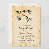 Mommy to Bee Baby Shower Invitation (Front)