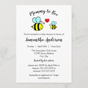 Mommy to Bee - Baby Shower Invitation