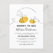 Mommy To Bee Baby Shower Invitation Postcard (Front)