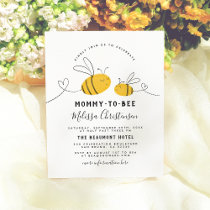 Mommy To Bee Baby Shower Invitation Postcard