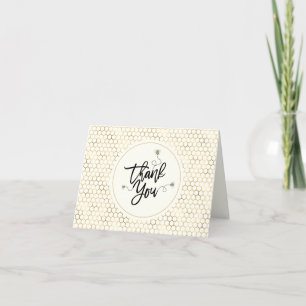 Mommy To Bee Baby Shower Letterpress Thank You Card