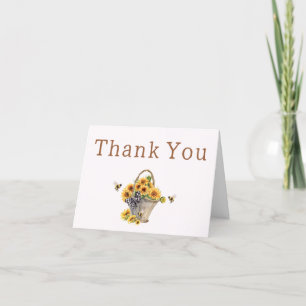 Mommy to Bee Baby Shower Letterpress Thank You Card
