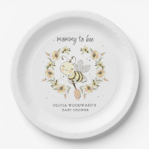 Mommy To Bee Baby Shower Paper Plates